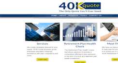 Desktop Screenshot of 401kquote.com