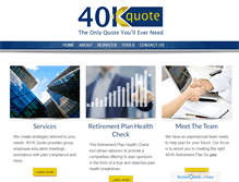 Tablet Screenshot of 401kquote.com